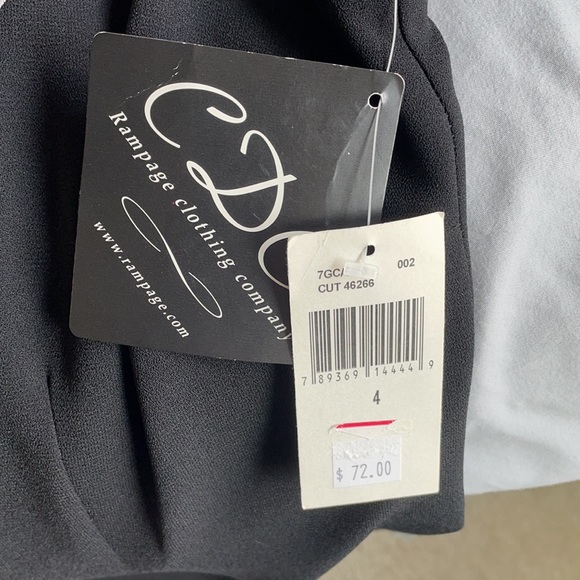 CDC Women’s Black Crew Floral Print Midi Dress - Picture 7 of 7